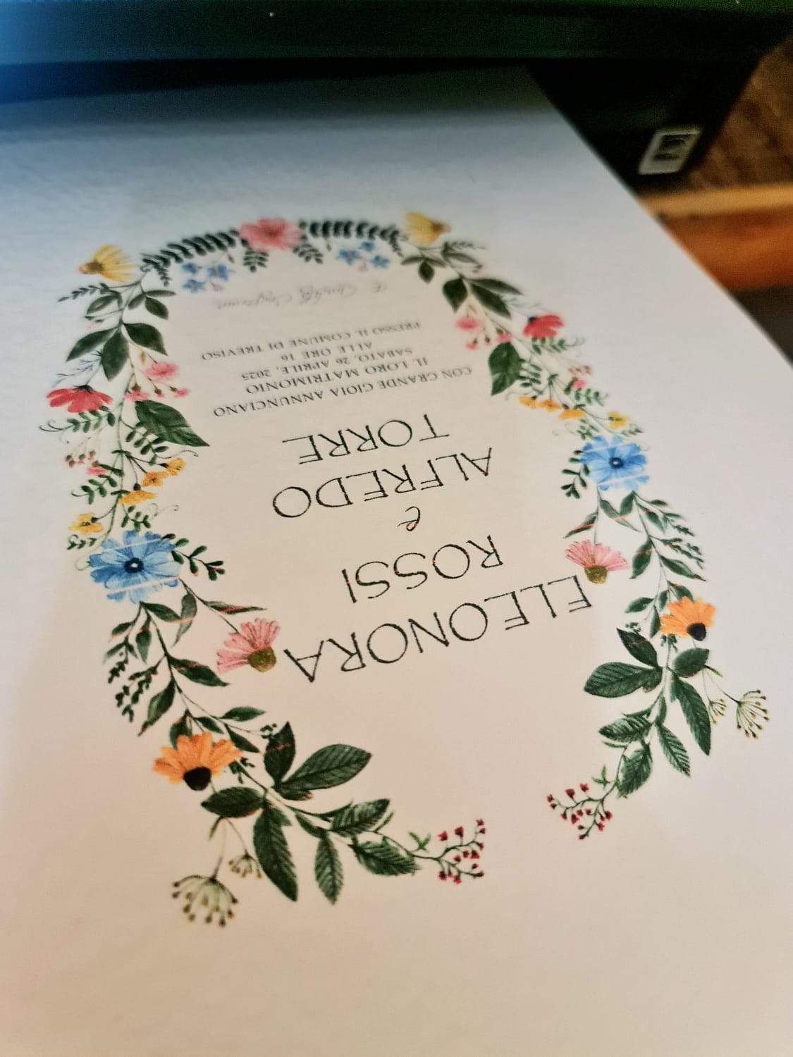 Invito Matrimonio Eleonora - Floreale