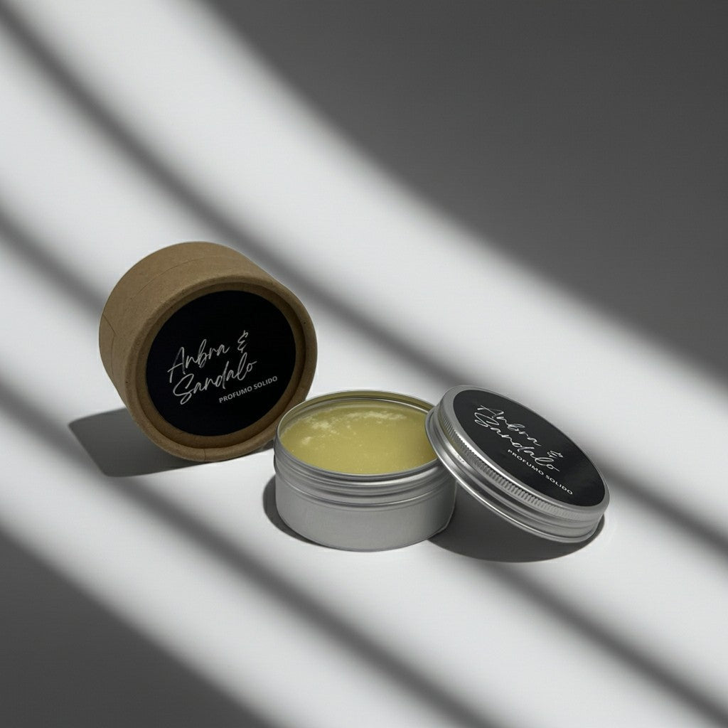 PROFUMO SOLIDO AMBRA E SANDALO - 50 ml