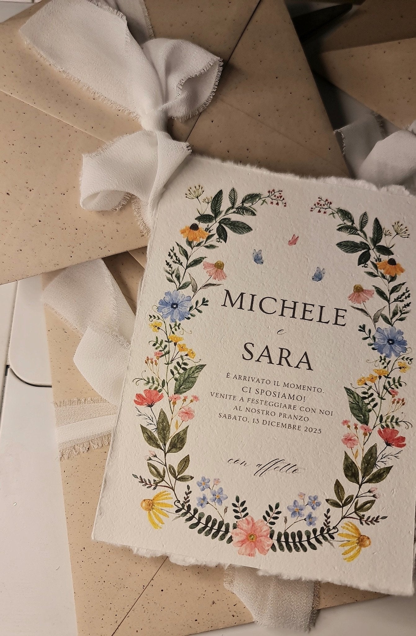 Invito Matrimonio Eleonora - Floreale