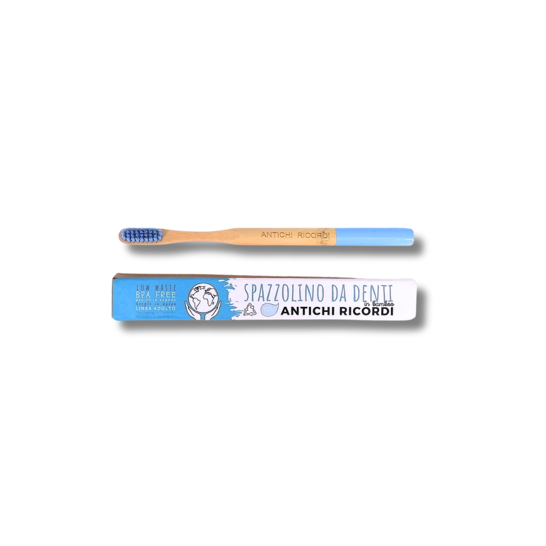SPAZZOLINO „ADULTI“ IN BAMBUS AZZURRO